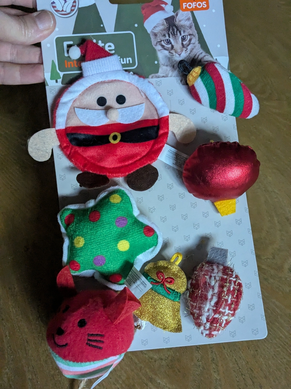 Christmas Plush Cat Toys - Multicolor Holiday Set